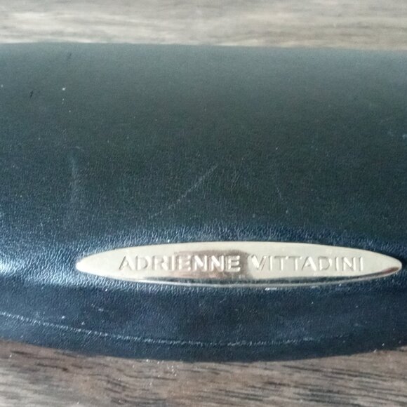 Adrienne Vittadini Eyeglasses Glasses Clamshell Hard Case Only Black Original - Picture 4 of 4